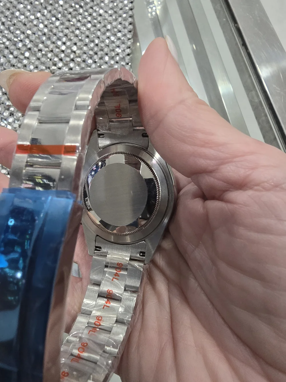 Seiko Men's Rainbow Bezel Stainless Steel Chronograph Watch